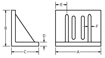 Slotted Angle Plate Drawing