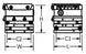 SineSet Permanent Magnetic Compound Sine Plate dimension drawing (Suburban Tool)