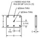 Plain Tooling Plate dimension drawing (Suburban Tool)