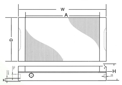 Standard Pole Rectangular Rare Earth Magnet Drawing