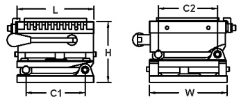 Magna-Sine Magnetic Compound Sine Plate Drawing