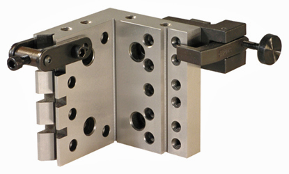 AP-445 Angle Plate with optional AP-445-AY Yoke & AP-445-SC Side Clamps