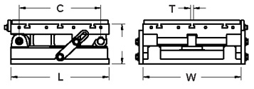 Master-Sine Heavy-Duty Sine Plate Drawing