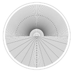 OC-10 Optical Comparator Radius / Angle Overlay Chart