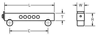 Suburban Tool Sine Bar Drawing