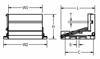 SPBM-10 Mill-Master Sine Plate Drawing