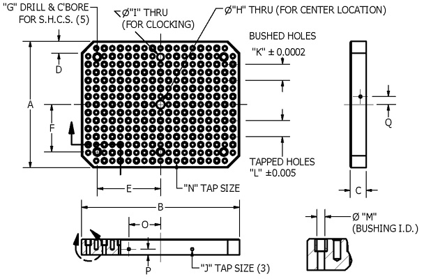 Custom Tooling Plate Drawing