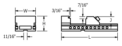 Suburban Tool N/C Vise Drawing