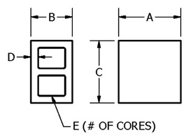 9160 Series Box Parallel Drawing