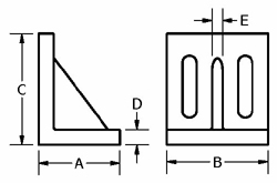 9185 Slotted Angle Iron Drawing